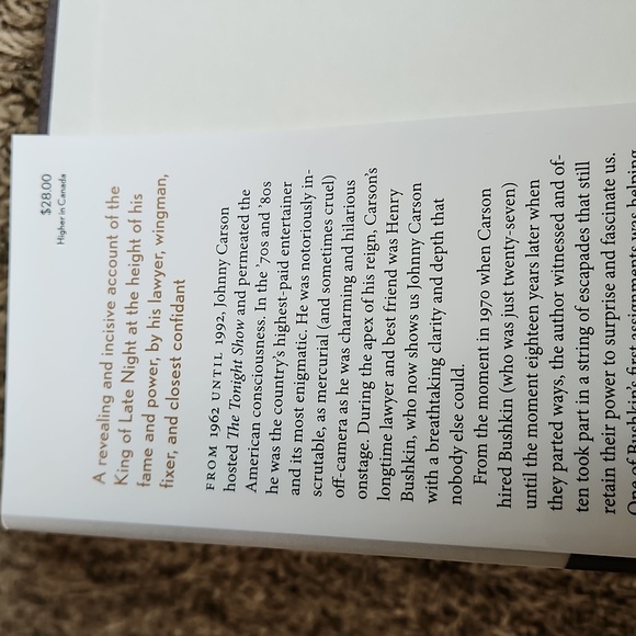 Johnny Carson Hardback Book - Picture 2 of 7